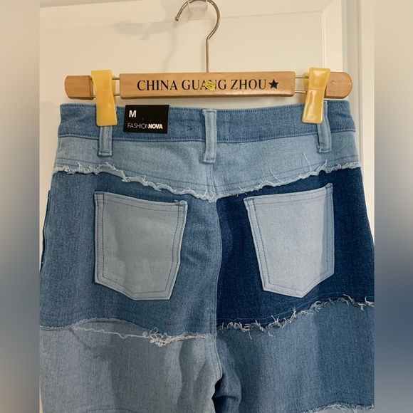 Bell Bottom Patchwork Jeans - Picture 3 of 8